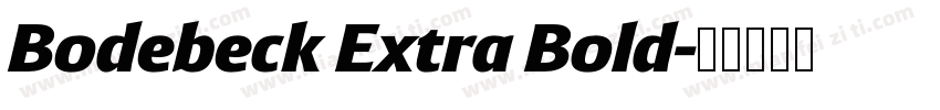 Bodebeck Extra Bold字体转换